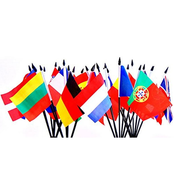 AZ FLAG Europe 6 Meters Bunting Flag 20 Flags 9'' x 6'' European Union String Flags 15 x 21 cm 